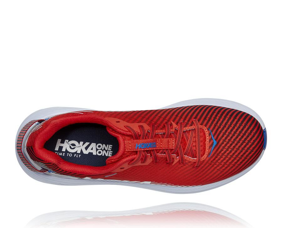 Hoka One One Hardloopschoenen Heren - Rincon 2 - Rood/Wit - RD6489075